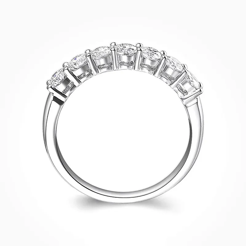 Def all'ingrosso Custom 5A moissanite anniversario anello di nozze Moissanite Eternity Band Ring