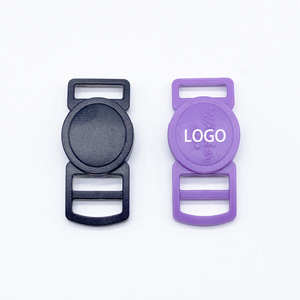 Boucle de sécurité incurvée en plastique de 8 mm, 10 mm, 14 mm, tête de chat, noire, collier pour chat, sangle en paracorde, accessoires vestimentaires - Product Image 2