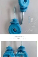 Isolateur de clôture électronique à vis, fil d'acier et accessoires, isolateur de poteau, pied de clôture électronique