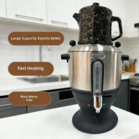 Bouilloire électrique en acier inoxydable 4L, 1800W, bouilloire électrique à ébullition rapide, bouilloire à eau portable, théière pour la maison et la cuisine