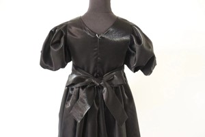 D31188B Abito Nero Retrò ed <span class=keywords><strong>Elegante</strong></span> con Maniche a Lanterna, <span class=keywords><strong>Vestito</strong></span> da Damigella - Product Image 5