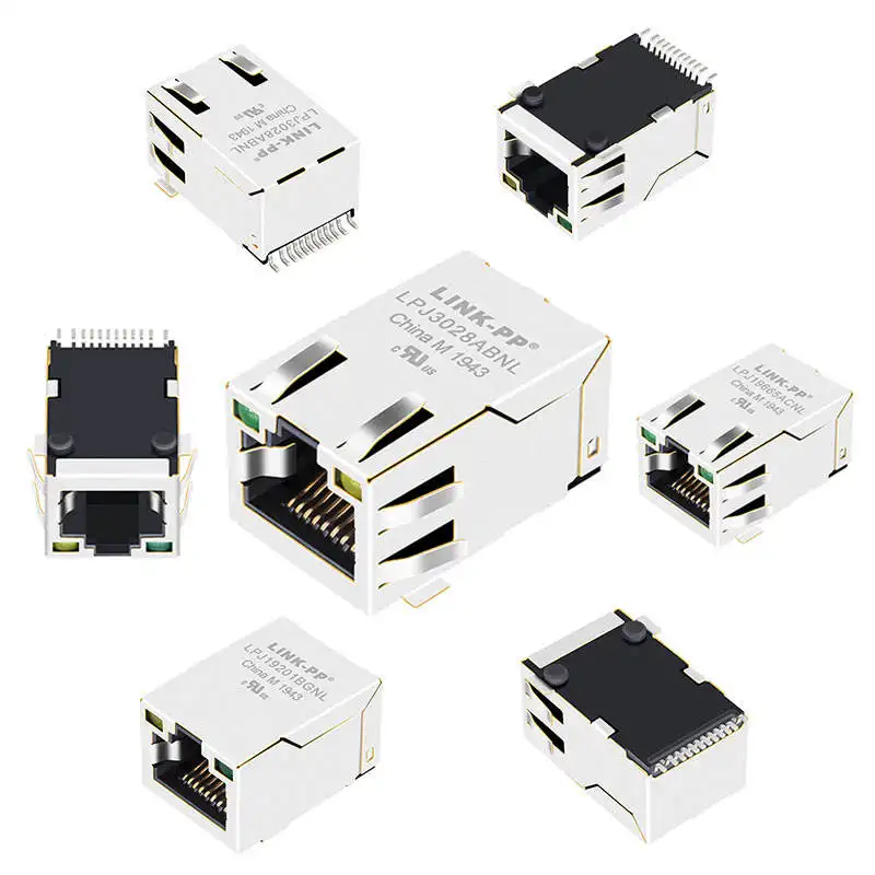 10/100 Basis-T Conector 8p8c Rj45 Modulaire Keystone Jack Ethernet Rj45 Doorgang Vrouwelijke Connector Jack