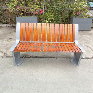 Sièges d'attente extérieurs banc de parc en bois banc de jardin extérieur banc renversé chaise pour rue - Product Image 3