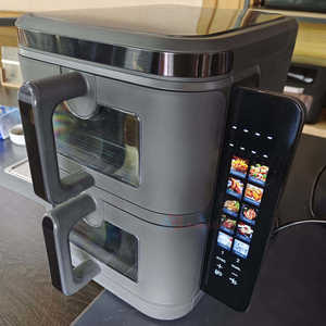 Freidora de Aire Doble con Pantalla LED Plegable, Dos Recipientes con Ventana Visible, Capacidad de 12L, Digital, Apilable - Product Image 4