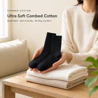 Chaussettes de sport d'hiver personnalisées mi-mollet, tricotées, athlétiques, pour jeunes, course à pied, gym, respirantes, en coton, avec logo sur le revers, ODM, vente en gros