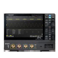 Siglent SDS1204X HD Osiloskop 4-Kanal 2GHz Memori 100Mpts/ch Kecepatan Update 500,000 Wfm/s Catu Daya Mesin Lengkap