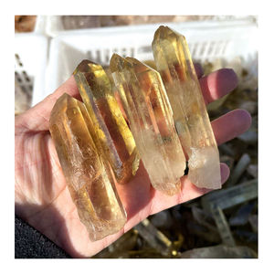 Punto di <span class=keywords><strong>citrino</strong></span> grezzo con punto terminato al <span class=keywords><strong>quarzo</strong></span> di cristallo di guarigione naturale all'ingrosso - Product Image 1