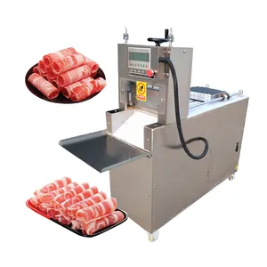 2/4/8 Rolls Commercial Industrial Frozen Meat Slicer Cutting Machine Cheap Price Stainless Steel Electric Ham Food Meat Slicer