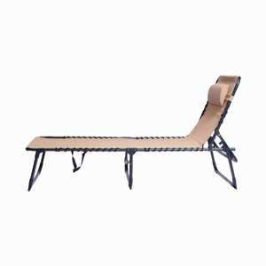 Fourniture d'usine Extérieur Lumière Rouge En Aluminium Pliant Plage Soleil Lit Soleil Chaise Longue Lit Soleil Parasol Chaise Longue Lit - Product Image 5