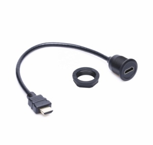 Barco <span class=keywords><strong>del</strong></span> coche Dash montaje USB 3,0 de 3,5mm Aux Cable de extensión plomo Panel de montaje - Product Image 3
