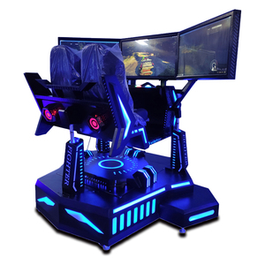เกมแข่งรถ 9D Virtue Reality แบบสามแกน พร้อมระบบเคลื่อนไหวเต็มรูปแบบสำหรับสวนสนุก รถขับเคลื่อน 2 ที่นั่ง - Product Image 2
