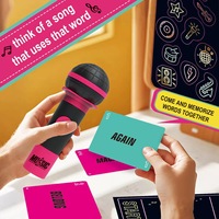 Nouveau produit transfrontalier : Jeu de cartes en carton amusant pour toute la famille, avec le jeu de la carte surprise et le jeu de capture du micro pour les chanteurs désastreux