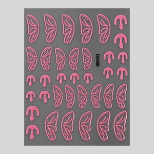 สติกเกอร์ติดเล็บ3D ใยแมงมุมแบบกอธิคัลติดเล็บสติกเกอร์ติดเล็บรูปแมงมุมเลือดรอยเลือดน่ากลัว - Product Image 1