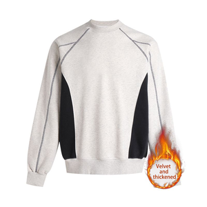 Produttori di abbigliamento all'ingrosso abbigliamento personalizzato 420 grammi manica lunga <span class=keywords><strong>felpa</strong></span> girocollo da <span class=keywords><strong>uomo</strong></span> foderata in <span class=keywords><strong>pile</strong></span> - Product Image 2