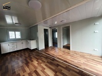 Villa de luxe préfabriquée en bois prête à l'emploi, conteneur extensible de 20 pieds ou 40 pieds, maison mobile extérieure de 2 à 5 chambres