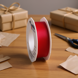 Org-Band 25mm <b>25m</b> Red Craft Ribbon For Gift Wrapping And Decoration - Product Image 3