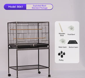 Kanarya için Yer Tasarruflu Küçük Metal Kuş Kafesi, Kompakt Tasarım, Kolay Temizlenir, İç Mekan Pencere Kullanımı, Küçük Kuş Kafesi, Kanarya Kafesi - Product Image 5