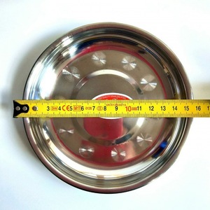 Platos y Cuencos de Imitación de Acero Inoxidable de 16 cm, Recipientes Grandes para Verduras, Uso en Hoteles, Color Sólido - Product Image 5