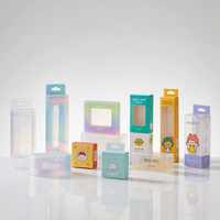 Boîte cadeau pliable en plastique PET, boîte transparente en PVC, boîte de présentation transparente pour l'emballage de cadeaux, d'artisanat et de cosmétiques
