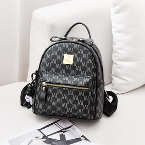 Hot Sale Luxury Mini PU Leather Women's School <b>Backpack</b> Small School Bag with Zipper Closure Fashion Purses for Girls <b>Ladies</b> - Product Image 3