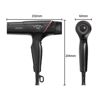 Sèche-cheveux professionnel haute puissance à moteur BLDC, ionique, à ions négatifs, 90 000 tr/min, contrôle de la température, séchage à air chaud/froid
