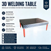 Plateforme de soudage modulaire 3D industrielle, table de soudage 3D nitrurée anti-corrosion pour le soudage des métaux