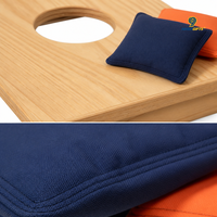 Ensemble de jeu de Cornhole professionnel pliable en bois massif de qualité supérieure, jeu de lancer de sacs de céréales écologique, logo personnalisé, sacs toutes saisons pour l'extérieur