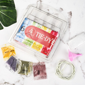Secolorart nghệ thuật TIE DYE <span class=keywords><strong>Kit</strong></span> Đảng <span class=keywords><strong>4</strong></span> màu sắc quần áo thủ công vải dệt may Đảng Nhóm dự án thủ công Bộ TIE DYE - Product Image 3