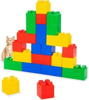 Blocs Géants pour Tout-Petits, Grandes Briques de Construction en Plastique pour Enfants, Blocs Empilables Énormes pour la Jeunesse
