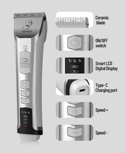 2025 नए ट्रेंडिंग कुत्ते उत्पादों पालतू ग्रोमिंग किट कुत्ते शेवर क्लिपर्स को हटा देती है - Product Image 2