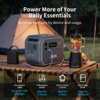 Station d'alimentation portable ABOK 2500W, entrepôt UE/US, livraison rapide, générateur solaire LiFePO4, onde sinusoïdale pure, MPPT pour camping et camping-car