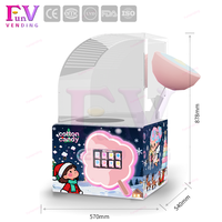 Distributeur automatique de barbe à papa FunVending en acier inoxydable, léger, mini, pour faire de la douceur à portée de main