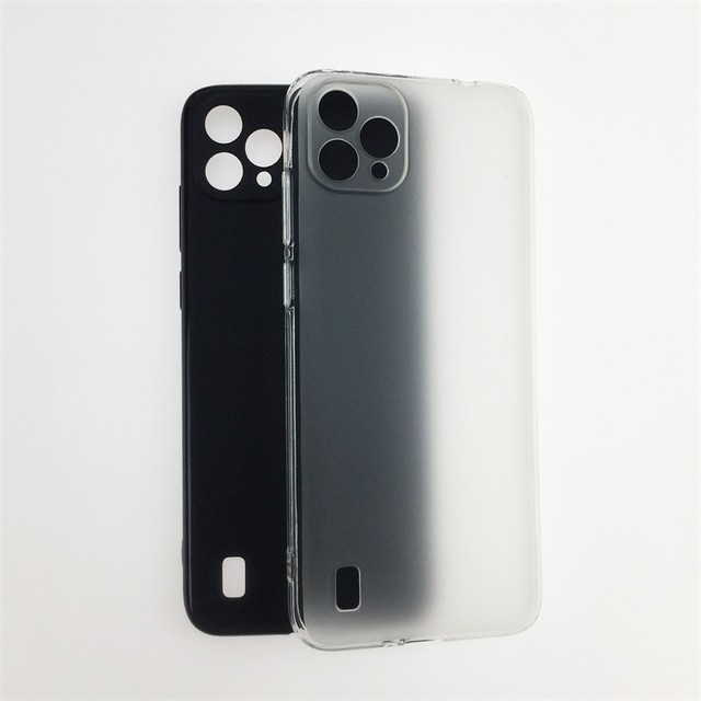 Manufacturer Wholesale Matte TPU Cases Soft Frosted Back Cover Silicone Mobile Phone Case for Blackview A55 Black