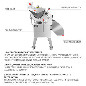 Máquina Cortadora de Bloques de Carne Congelada Automática de Alta Velocidad 3D, Máquina Cortadora de Bloques de Jamón Ibérico, Máquina Cortadora de Cebolla - Product Image 2
