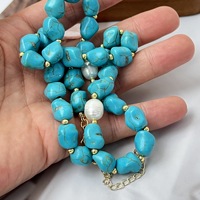 Collier pendentif vintage en cuivre turquoise en forme de boule avec diamant, nouvelle chaîne créative pour femme