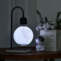 Lampe lunaire flottante magnétique, impression 3D, lampe lunaire en lévitation pour table, lampe de bureau, décoration de salon