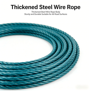 Corde à sauter avec poignée en mousse et noyau en fil d'acier - Durable et confortable pour le fitness, le <span class=keywords><strong>cardio</strong></span> et les entraînements à domicile - Product Image 3