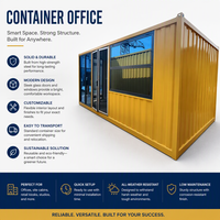 Bureau de chantier modulaire portable pour la construction, l'exploitation minière, l'entreposage, les guichets de billetterie et l'hébergement temporaire des travailleurs