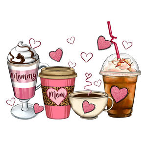 Transferts d'impression sur <span class=keywords><strong>film</strong></span> transparent Coquetto Bow <span class=keywords><strong>Mama</strong></span> Designs, plastisol prêt à presser, autocollants à repasser, transferts thermiques DTF - Product Image 2