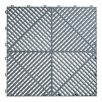 Dalles de sol de garage emboîtables résistantes, revêtement de sol en plastique antidérapant et résistant à l'huile pour atelier automobile et entrepôt
