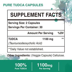 OEM ODM Advanced 1100mg Tudca Cápsulas en polvo Etiqueta privada Suplemento dietético para la belleza Apoya la salud del hígado y el intestino - Product Image 2