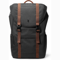Tas Laptop Ransel Lunak Sampel Gratis, Bukaan Gesper Roll Top, Tas Komputer untuk Pria, Terorganisir Rapi, Ransel untuk Macbook, iPod, Perjalanan