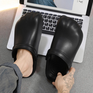 Mules d'été décontractées pour hommes, à bout fermé, antidérapantes, souples et légères, en EVA, grande taille, nouveau modèle, style décalé et mignon, à demi-soutien - Product Image 5