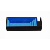 Piscine hors sol rectangulaire en fibre de verre portable d'extérieur, épaisseur 8 mm, 20 pieds x 40 pieds, type conteneur