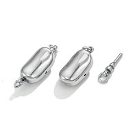 Boutons en acier inoxydable pour bricolage, accessoires en gros pour la fabrication de bijoux DIY