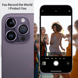 Iphone 15 के लिए उच्च गुणवत्ता वाला 9h टेम्पर्ड ग्लास कैमरा सेंसर रक्षक शील्ड फिल्म आईफोन 15 प्रो के लिए आईफोन 15 प्रो मैक्स मोबाइल पी - Product Image 6