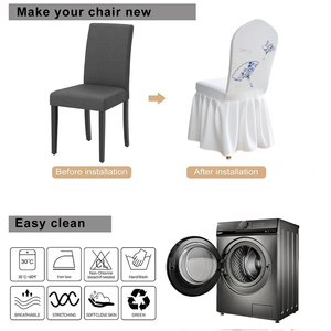 Funda de Spandex para silla con logotipo personalizado de alta elasticidad, 300g, para conferencia de hotel, elegante funda para silla con estampado, proveedor directo de <span class=keywords><strong>China</strong></span> - Product Image 4