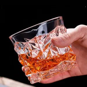 Hot Sale Customized Lead-Free Crystal Glass Whisky Glasses Brandy Vodka Liquor Whiskey Cup Shot Glasses Liquor Glasses