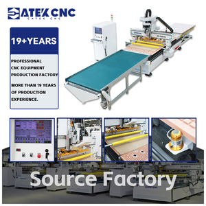 Đồ nội thất tủ chế biến gỗ 1325 3D máy khắc tự động cho ăn CNC Router ATC với 3 năm bảo hành - Product Image 1