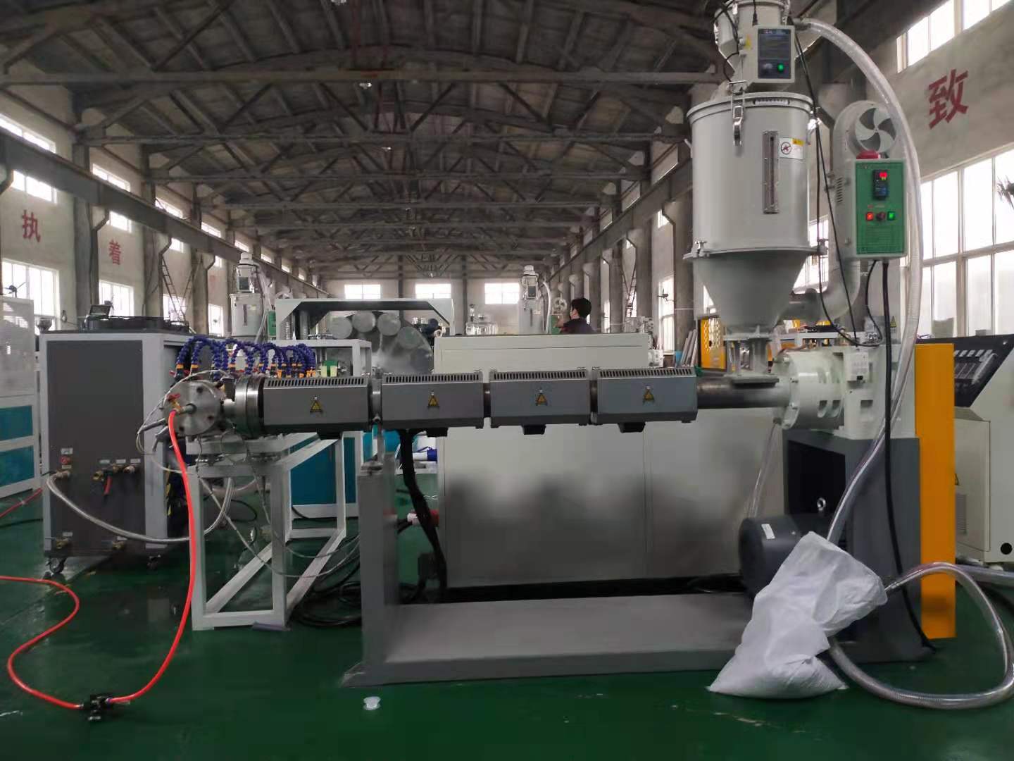 garden irrigation soft pipe extrusion line /PVC fiber reinforced pipe production line